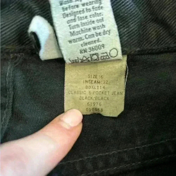 Vintage Calvin Klein high rise denim black jeans in size 6 - Picture 5 of 6